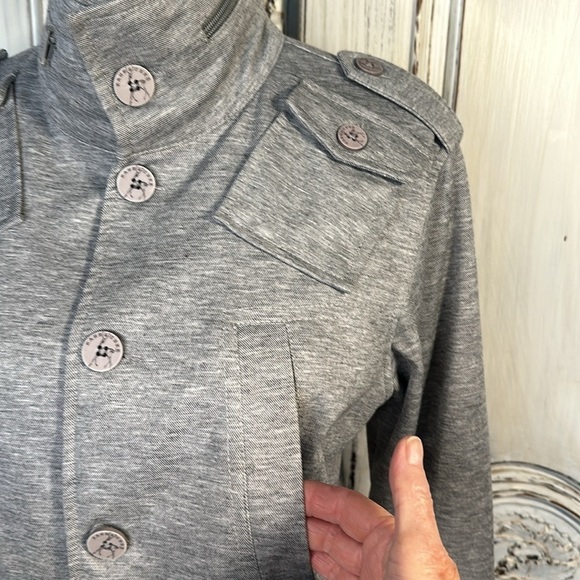 Men’s Kane & Unke Gray Light Knit Jacket Luxury Old Money GQ Statement Size S - Picture 5 of 16